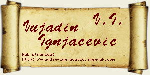 Vujadin Ignjačević vizit kartica